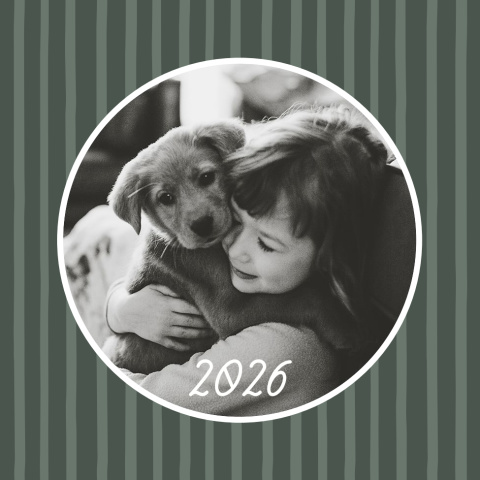 Christmas Stripes Acrylic Ornament